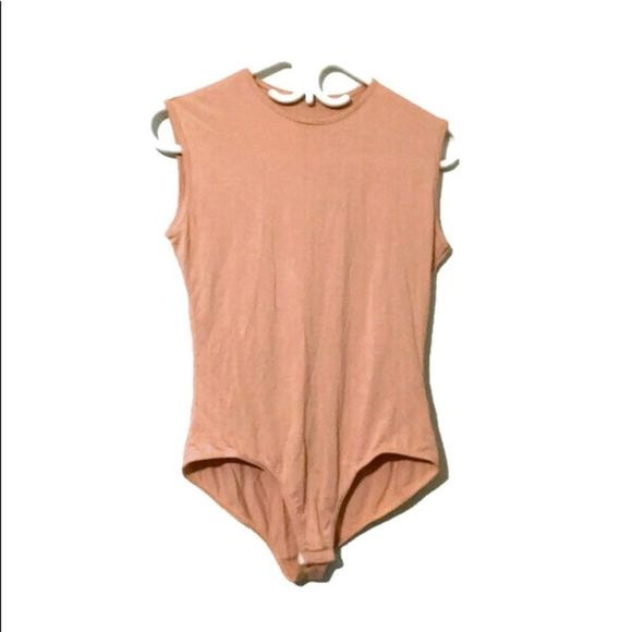 SALE 2for$15 NWOT Missguided Pink Nude Neutral BodySuit - Picture 2 of 4